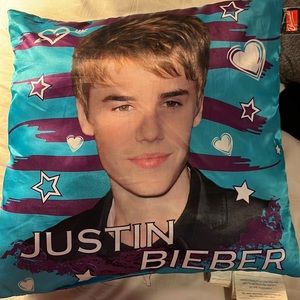 Justin Bieber small decorative pillow